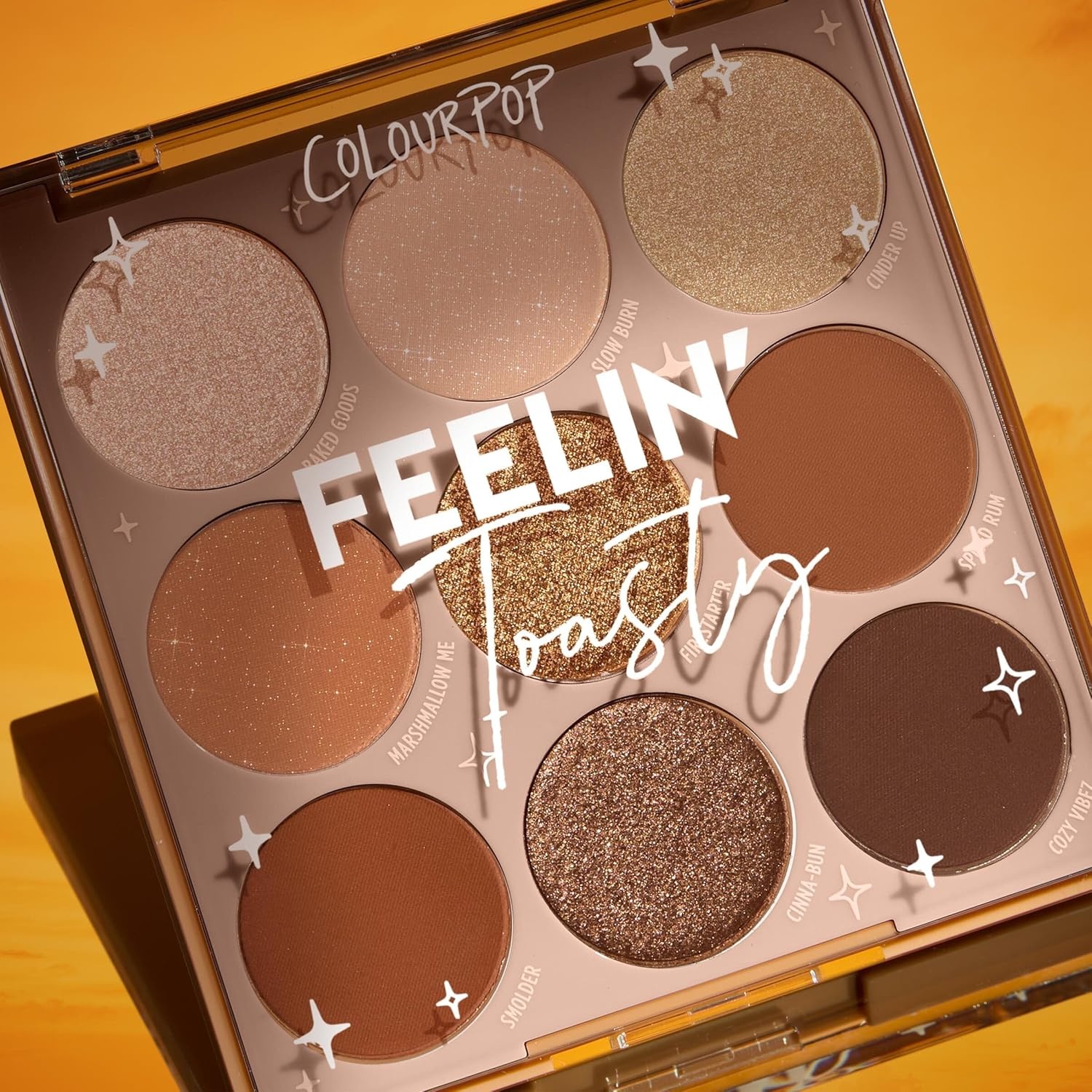 image:imageColourPop Silver Lining Eyeshadow Palette Cool Toned Silver Grey White amp Black Eyeshadow Palette with Matte amp Glitter Finishes HighPigment Smokey Eye Makeup with Longwear Formula 03 ozFeelin Toasty