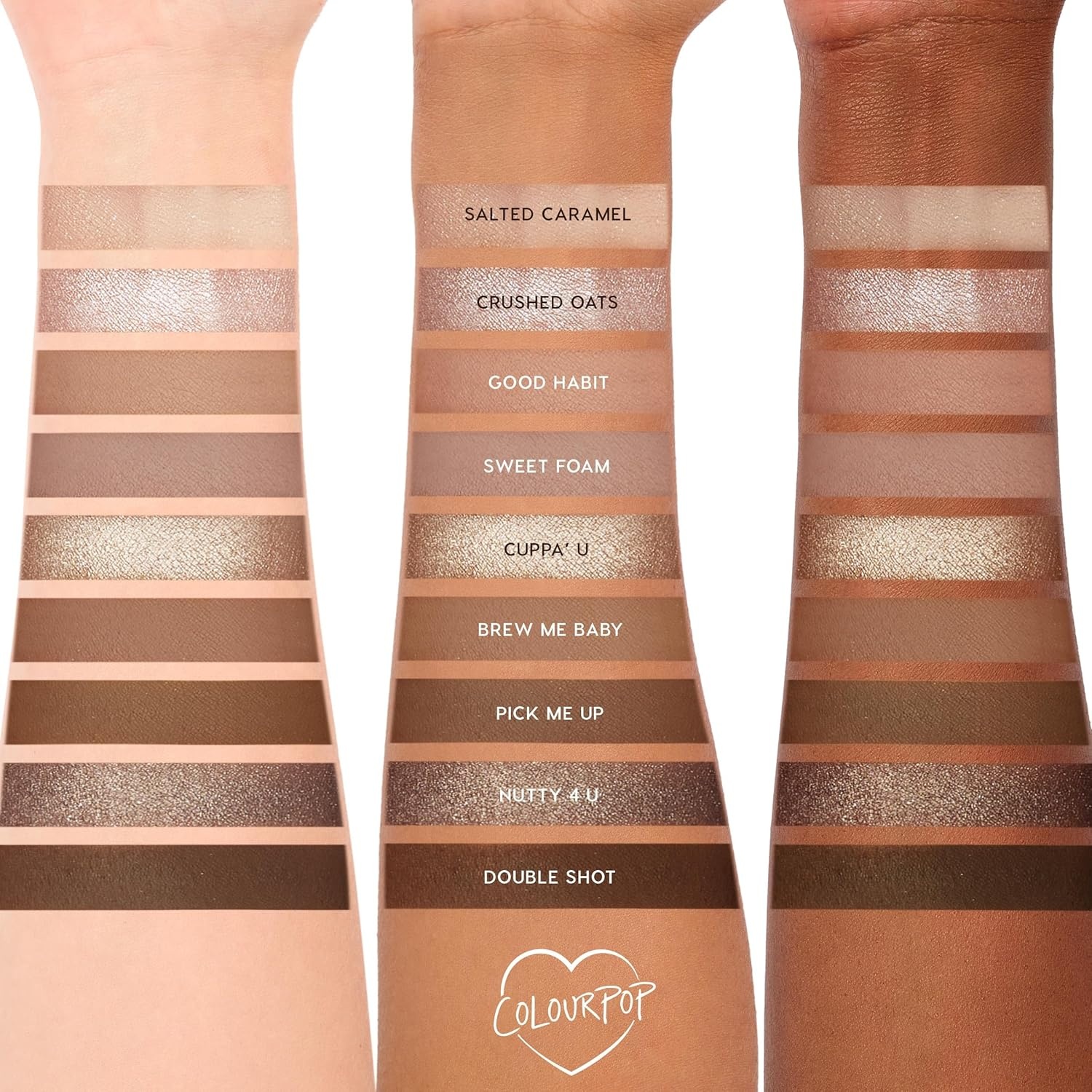 image:imageColourPop Silver Lining Eyeshadow Palette Cool Toned Silver Grey White amp Black Eyeshadow Palette with Matte amp Glitter Finishes HighPigment Smokey Eye Makeup with Longwear Formula 03 ozDeja Brew