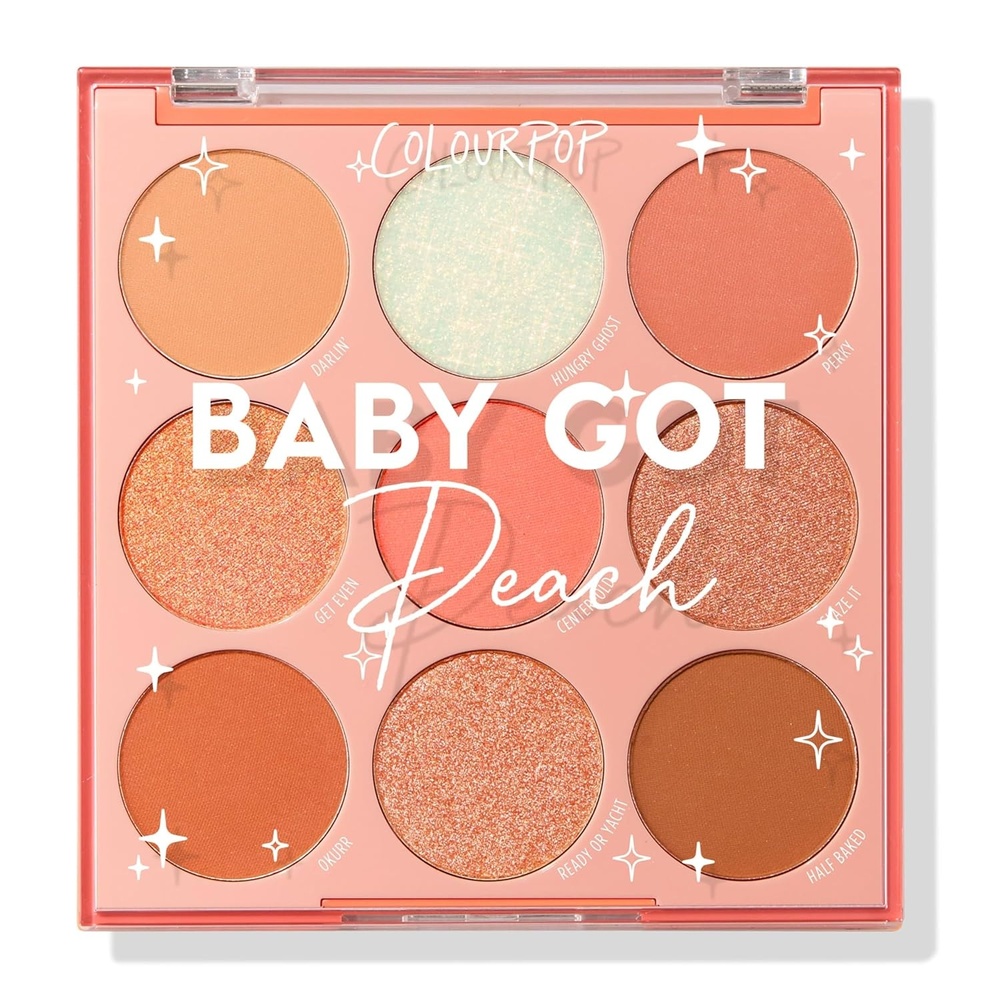 image:imageColourPop Silver Lining Eyeshadow Palette Cool Toned Silver Grey White amp Black Eyeshadow Palette with Matte amp Glitter Finishes HighPigment Smokey Eye Makeup with Longwear Formula 03 ozBaby Got Peach