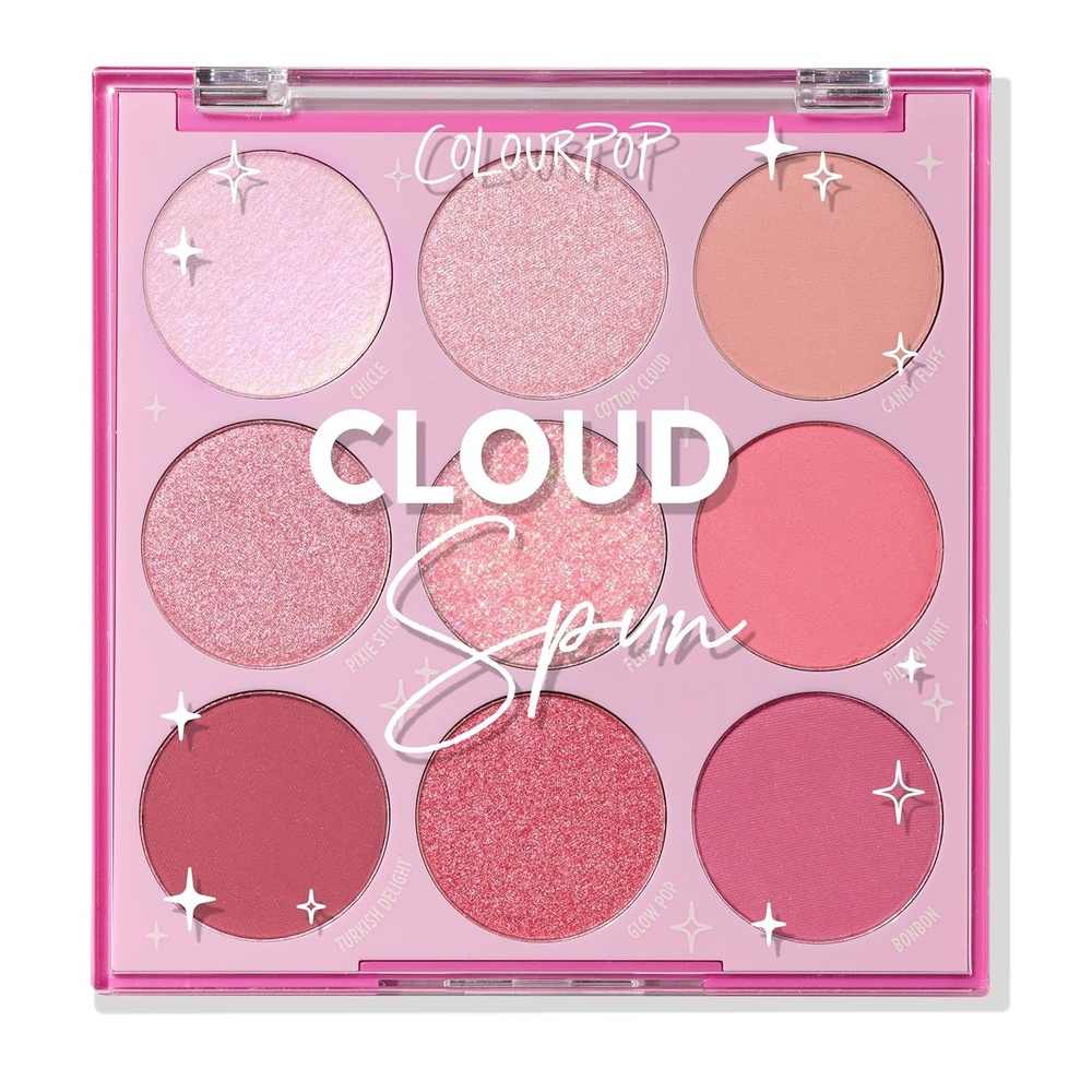 image:imageColourPop Silver Lining Eyeshadow Palette Cool Toned Silver Grey White amp Black Eyeshadow Palette with Matte amp Glitter Finishes HighPigment Smokey Eye Makeup with Longwear Formula 03 ozCloud Spun