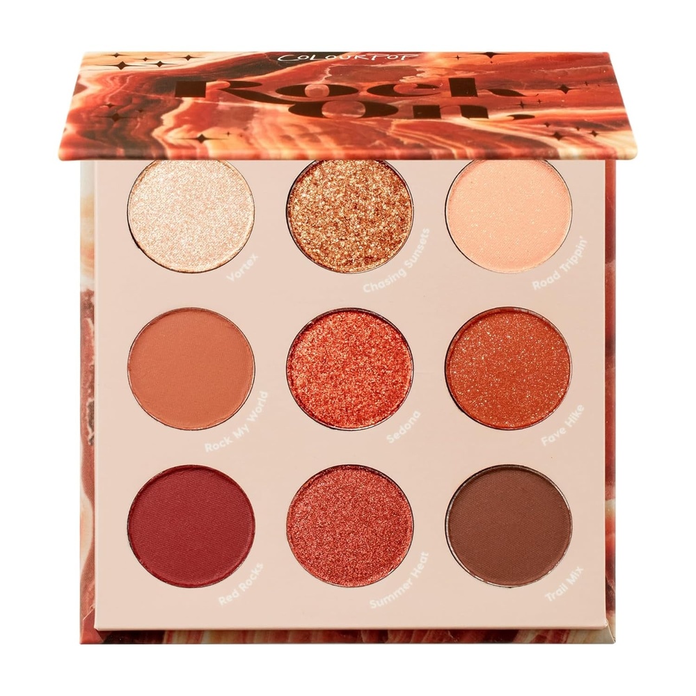 image:imageColourPop Silver Lining Eyeshadow Palette Cool Toned Silver Grey White amp Black Eyeshadow Palette with Matte amp Glitter Finishes HighPigment Smokey Eye Makeup with Longwear Formula 03 ozRock On