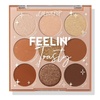 ColourPop Silver Lining Eyeshadow Palette – Cool Toned Silver, Grey, White & Black Eyeshadow Palette with Matte & Glitter Finishes – High-Pigment Smokey Eye Makeup with Longwear Formula (0.3 oz)(Feelin’ Toasty)