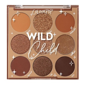 ColourPop Silver Lining Eyeshadow Palette – Cool Toned Silver, Grey, White & Black Eyeshadow Palette with Matte & Glitter Finishes – High-Pigment Smokey Eye Makeup with Longwear Formula (0.3 oz)(Wild Child)