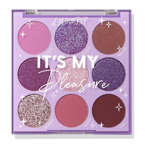 ColourPop Silver Lining Eyeshadow Palette – Cool Toned Silver, Grey, White & Black Eyeshadow Palette with Matte & Glitter Finishes – High-Pigment Smokey Eye Makeup with Longwear Formula (0.3 oz)(It’s My Pleasure)