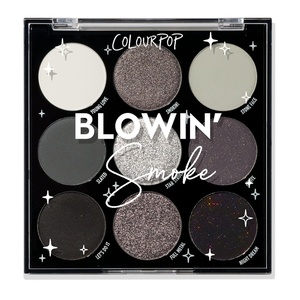 ColourPop Silver Lining Eyeshadow Palette – Cool Toned Silver, Grey, White & Black Eyeshadow Palette with Matte & Glitter Finishes – High-Pigment Smokey Eye Makeup with Longwear Formula (0.3 oz)(Blowin’ Smoke)