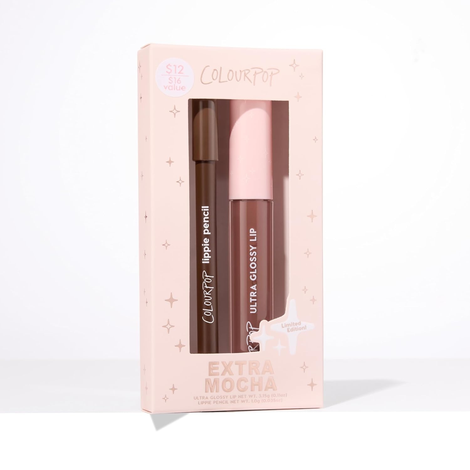 image:imageColourPop Extra Mocha Lip Kit HighPigment LongLasting amp Sharpenable Lip Liner and Lip Gloss with HighImpact Color Includes Shades Pitch amp Ciao Babe 2 CountExtra Mocha