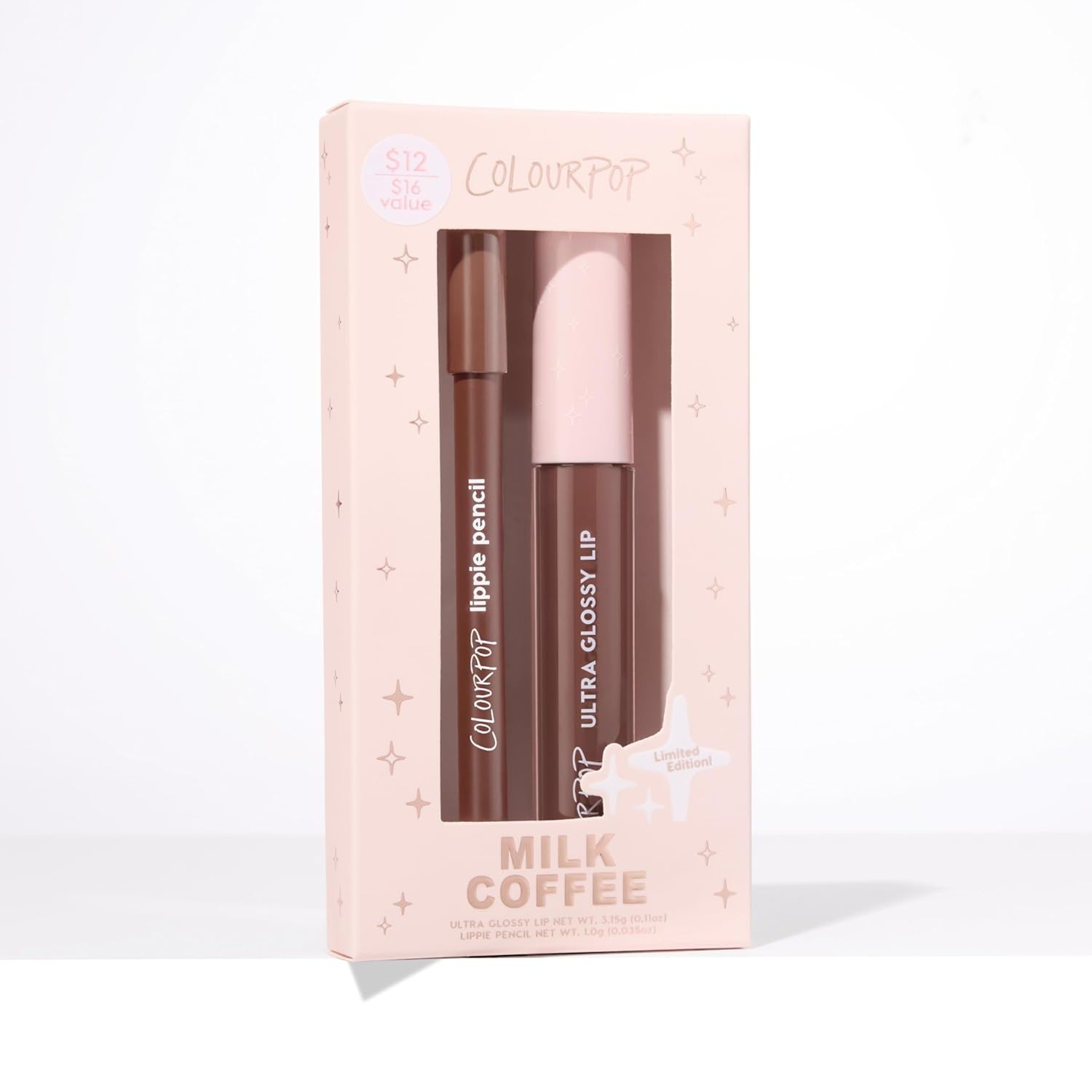 image:imageColourPop Extra Mocha Lip Kit HighPigment LongLasting amp Sharpenable Lip Liner and Lip Gloss with HighImpact Color Includes Shades Pitch amp Ciao Babe 2 CountMilk Coffee