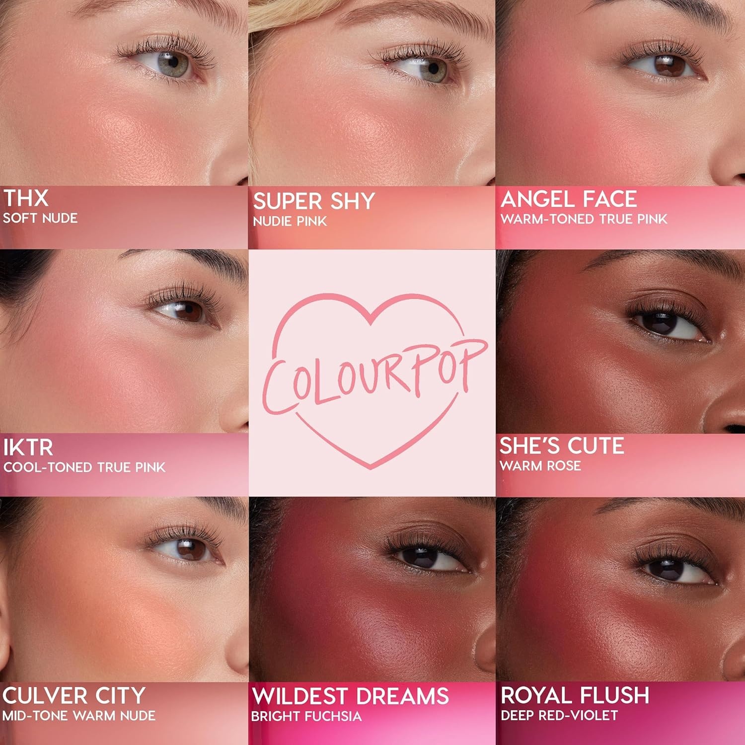 image:imageColourPop HiLite Dewy Liquid Highlighter Liquid Blush Face Body Illuminator Weightless Pink Blush with Hyaluronic Acid Glowy Summer Makeup Set for Radiant Cheeks 2 CountTHX