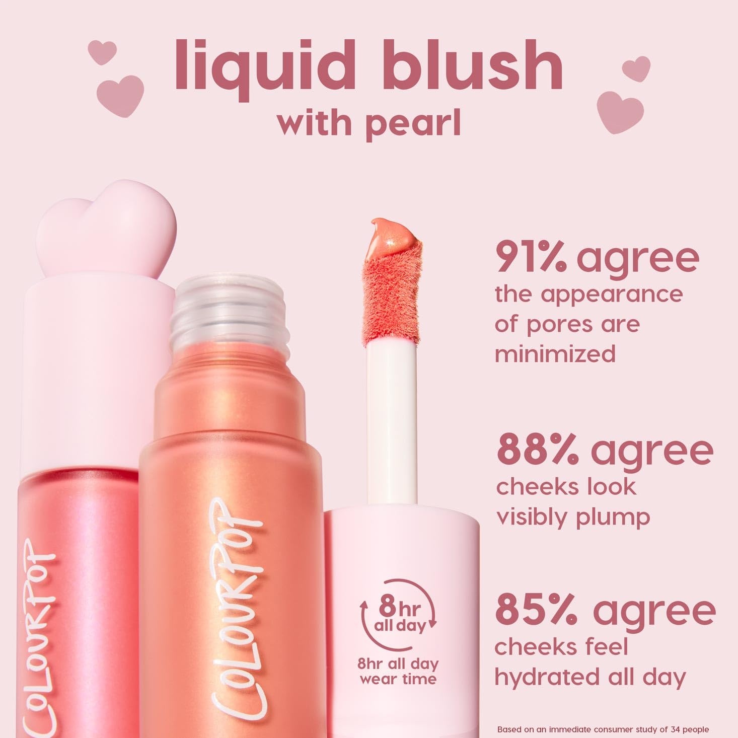 image:imageColourPop HiLite Dewy Liquid Highlighter Liquid Blush Face Body Illuminator Weightless Pink Blush with Hyaluronic Acid Glowy Summer Makeup Set for Radiant Cheeks 2 CountPrincess Ave