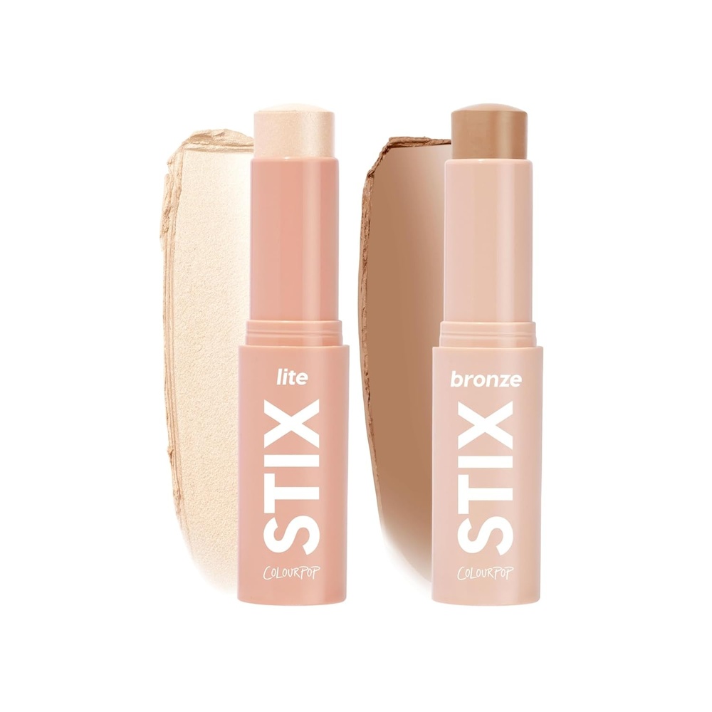 image:imageColourpop Sunny Glow Makeup Kit Cream Bronzer Stick Cream Highlighter Stick Makeup Set for Buildable Glow Contouring amp Sunkissed Definition Vegan amp CrueltyFree 2 CountSunkissed Essentials