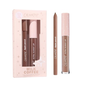ColourPop Extra Mocha Lip Kit – High-Pigment, Long-Lasting & Sharpenable Lip Liner and Lip Gloss with High-Impact Color – Includes Shades Pitch & Ciao Babe (2 Count)(Milk Coffee)