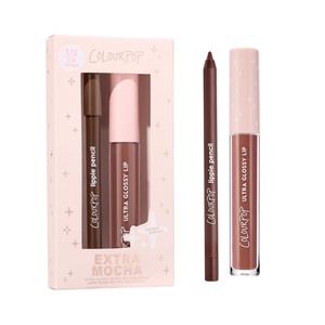 ColourPop Extra Mocha Lip Kit – High-Pigment, Long-Lasting & Sharpenable Lip Liner and Lip Gloss with High-Impact Color – Includes Shades Pitch & Ciao Babe (2 Count)(Extra Mocha)