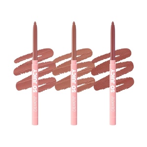 ColourPop So Juicy Plumping Lip Liner Set – Long Lasting Lip Pencil Kit with Peptides, Ceramides + Peppermint – Neutral Mauve, Pink + Nude Shades (3 Count)(Westwood / Tease / Group Chat)