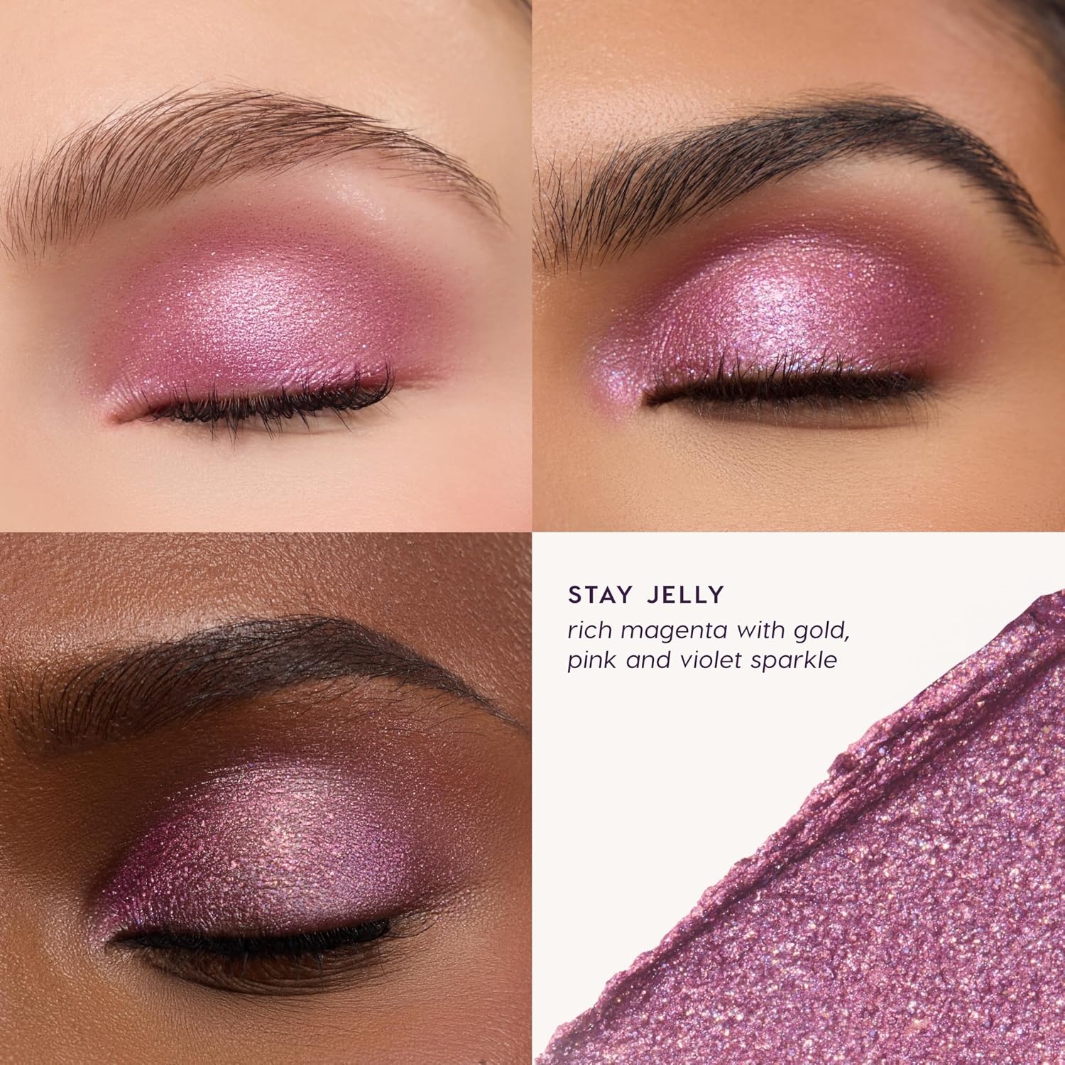 image:imageColourPop Jelly Much Gel Eyeshadow Stick WaterBased Shimmer Eye Shadow Stick for Eyes Cheeks amp Lips WetLook Shine amp Sparkle Finish Cooling Glide Formula Big Energy 01 ozStay Jelly