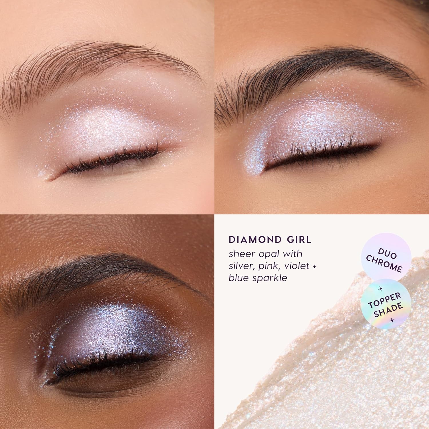 image:imageColourPop Jelly Much Gel Eyeshadow Stick WaterBased Shimmer Eye Shadow Stick for Eyes Cheeks amp Lips WetLook Shine amp Sparkle Finish Cooling Glide Formula Big Energy 01 ozDiamond Girl