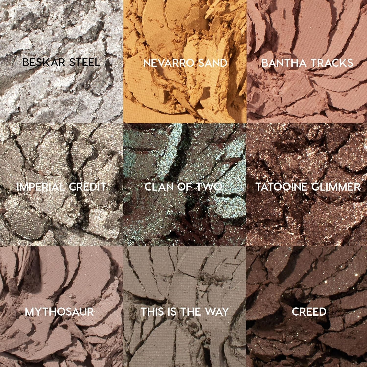 image:imageColourPop x Star Wars Eyeshadow Palette Eye Makeup Palette with Matte Metallic Matte Sparkle amp Glitter Finishes HighPigment Eye Makeup with a LongWearing Formula The Mandalorian 03 ozMulticolor