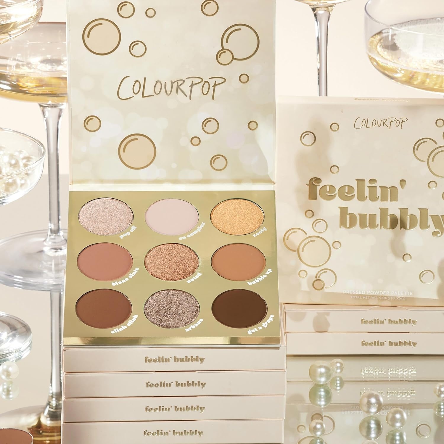image:imageColourpop Pink Dreams Eyeshadow Palette Neutral amp Pink Eyeshadow Palette with Matte amp Glitter Finishes High Pigment Cool Toned Eye Makeup with Longwear Formula 03 ozFeelin Bubbly