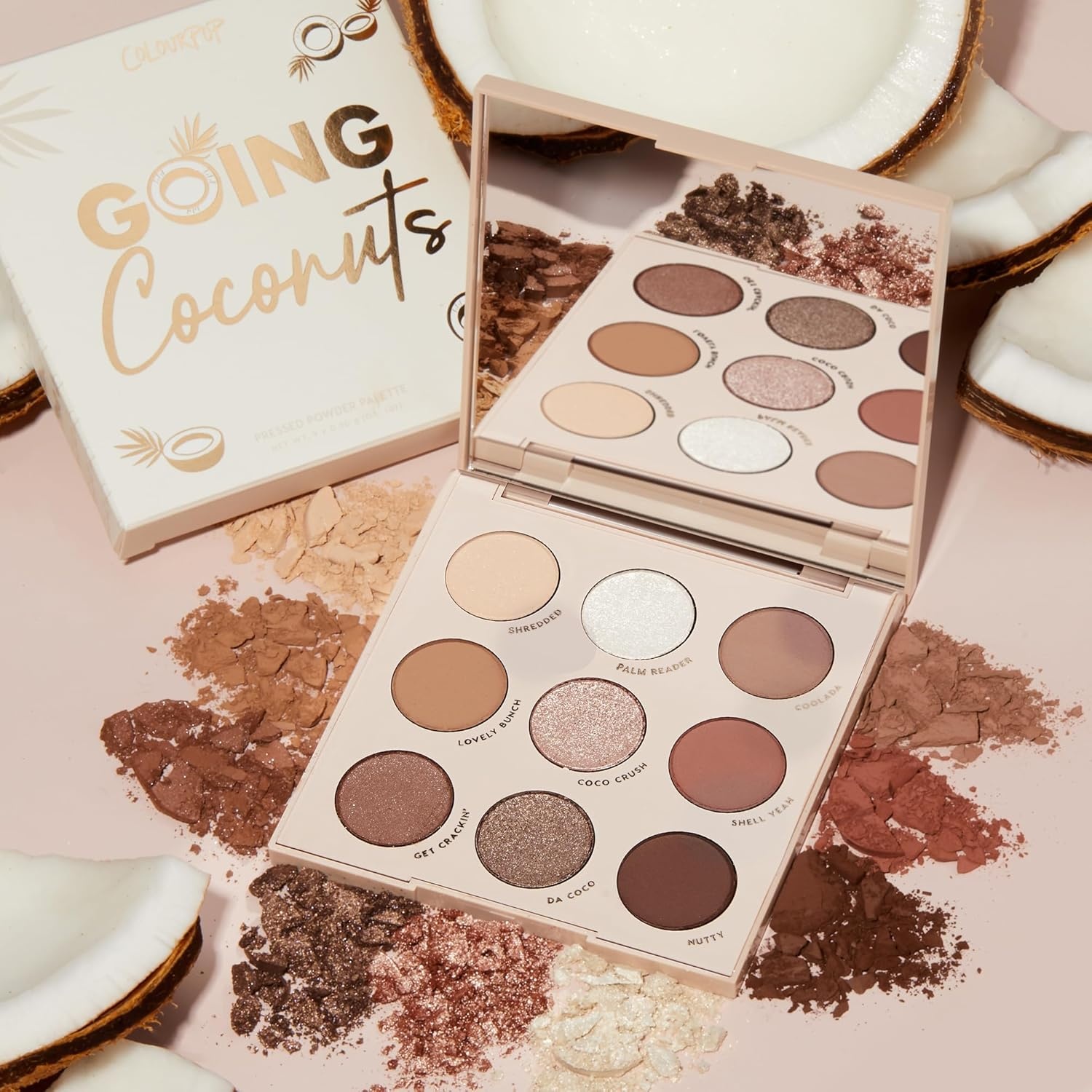 image:imageColourpop Pink Dreams Eyeshadow Palette Neutral amp Pink Eyeshadow Palette with Matte amp Glitter Finishes High Pigment Cool Toned Eye Makeup with Longwear Formula 03 ozGoing Coconuts