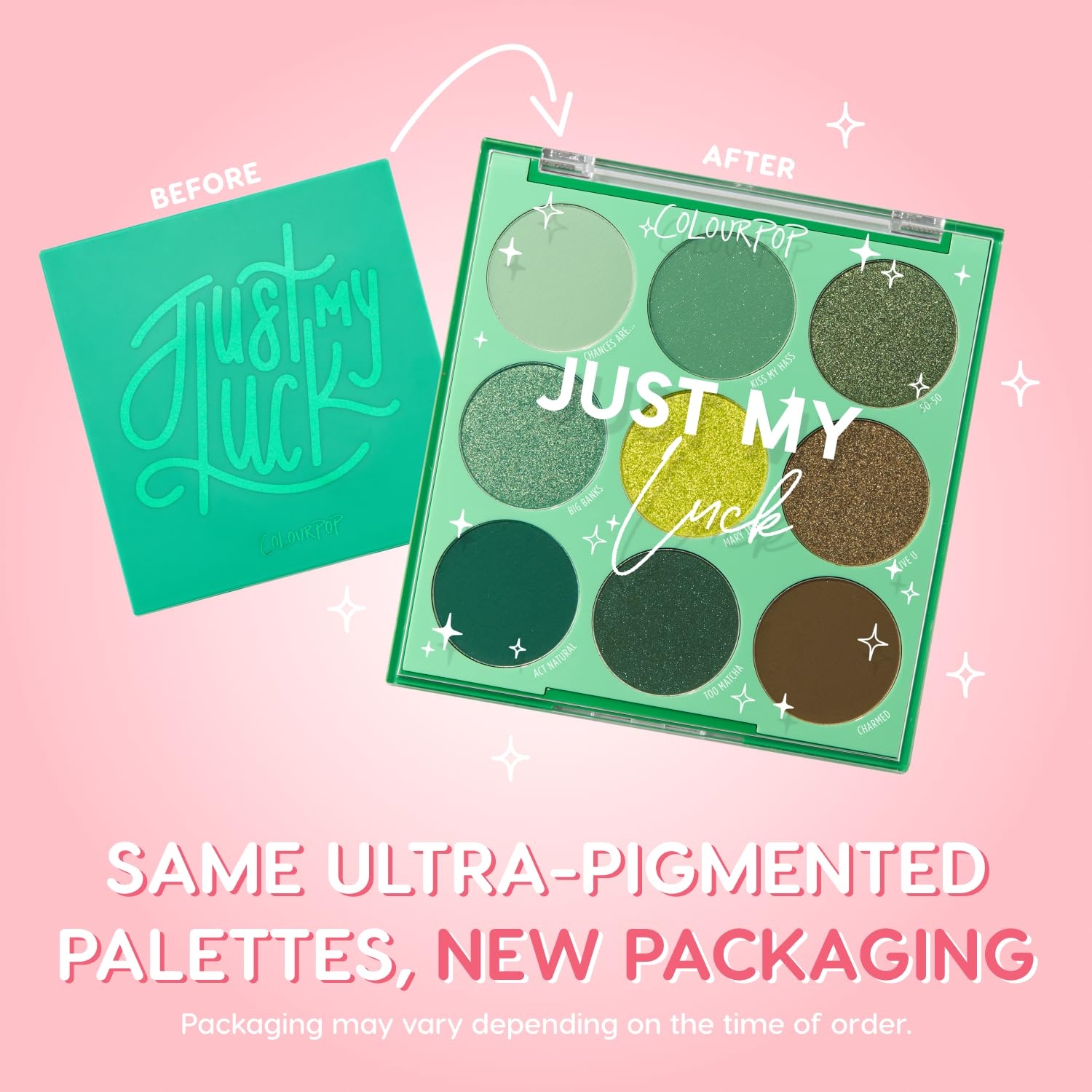 image:imageColourpop Pink Dreams Eyeshadow Palette Neutral amp Pink Eyeshadow Palette with Matte amp Glitter Finishes High Pigment Cool Toned Eye Makeup with Longwear Formula 03 ozJust My Luck