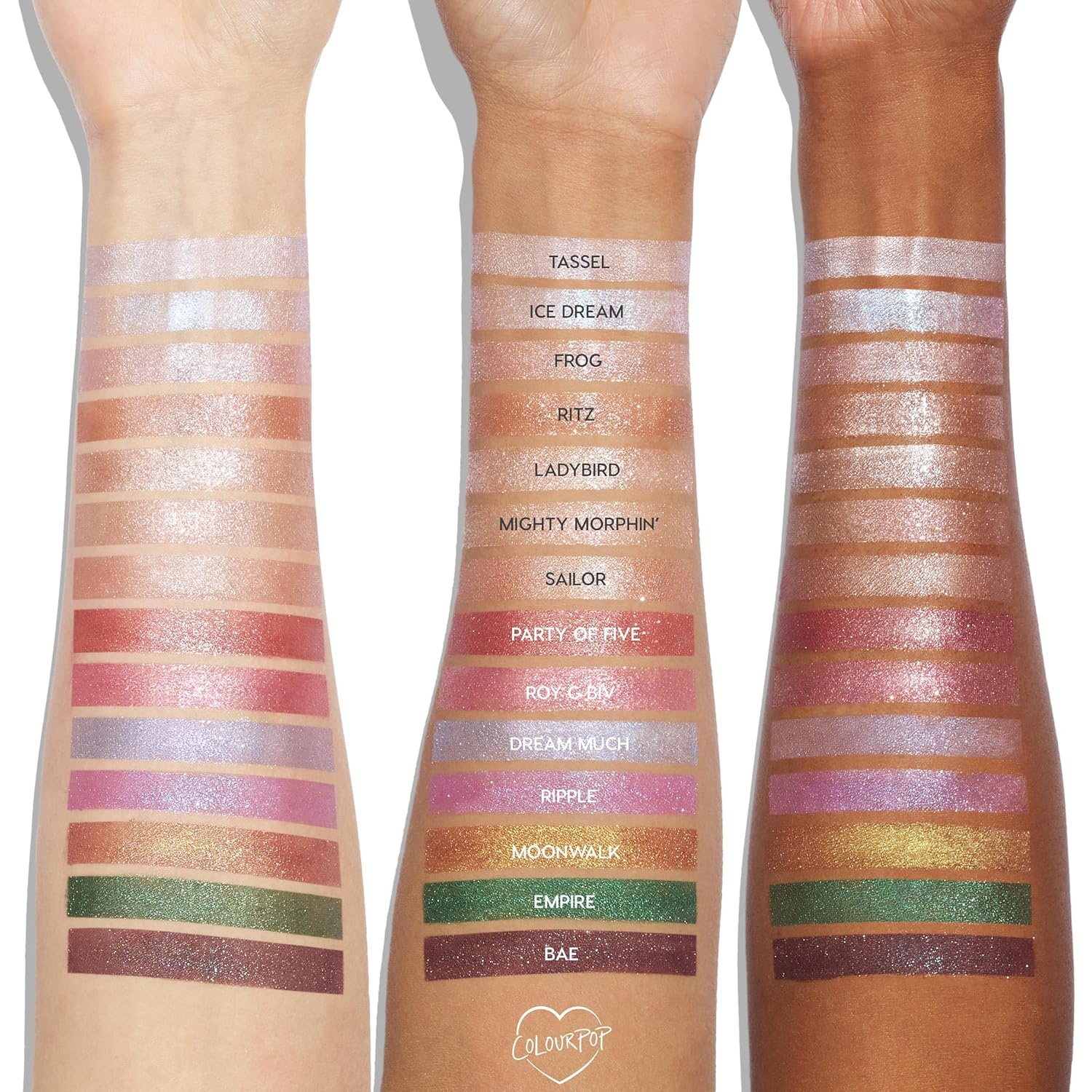 image:imageColourPop Super Shock Shadow HighPigment CrmePowder Eye Makeup Single Glitter Eyeshadow with Zero Fallout and Unique Bouncy Texture Soft Golden Ivory Eyeshadow Bae 007 ozShadow Bae