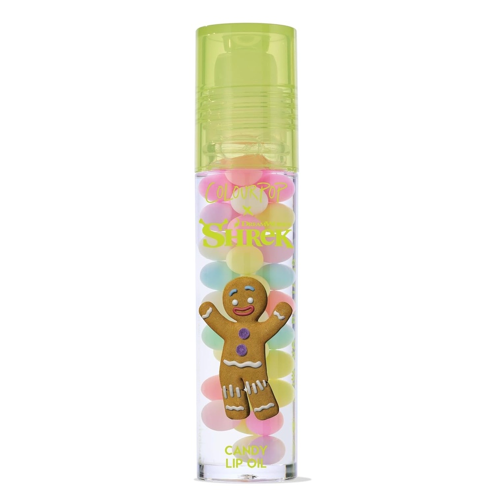 image:imageColourPop x Shrek Moisturizing Rollerball Lip Oil  Clear Candy Flavor with Jojoba Oil Sweet Almond Oil amp Vitamin E  Vegan amp CrueltyFree Glossy Lip Hydration  Gumdrop Buttons 017 fl oz