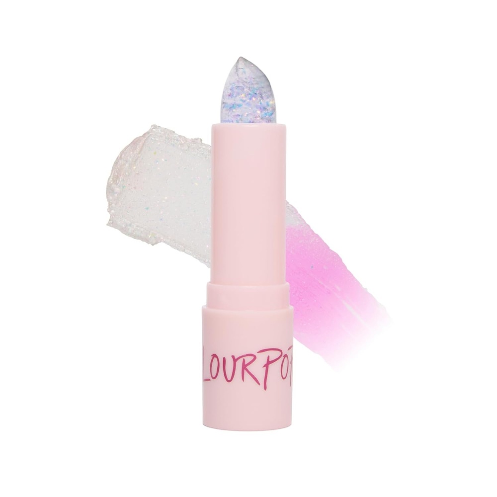 image:imageColourPop pH Lip Balm  pH Color Changing Lip Balm Transforms from Clear to a Custom Pink Tint  Hydrating with Glossy Finish  Vegan  CrueltyFree  Clearly Cute 012 ozHolo Bestie